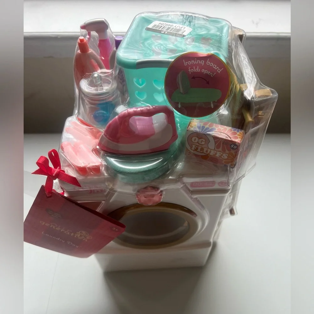 Our Generation Laundry Day Washing Machine Dollhouse Accessory Set for 18
